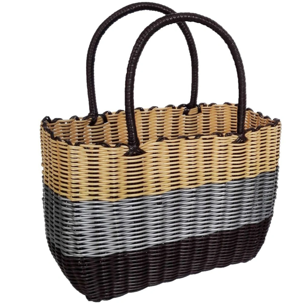 Woven Basket Large Basket Decorative Basket Sundries Container Handheld Basket