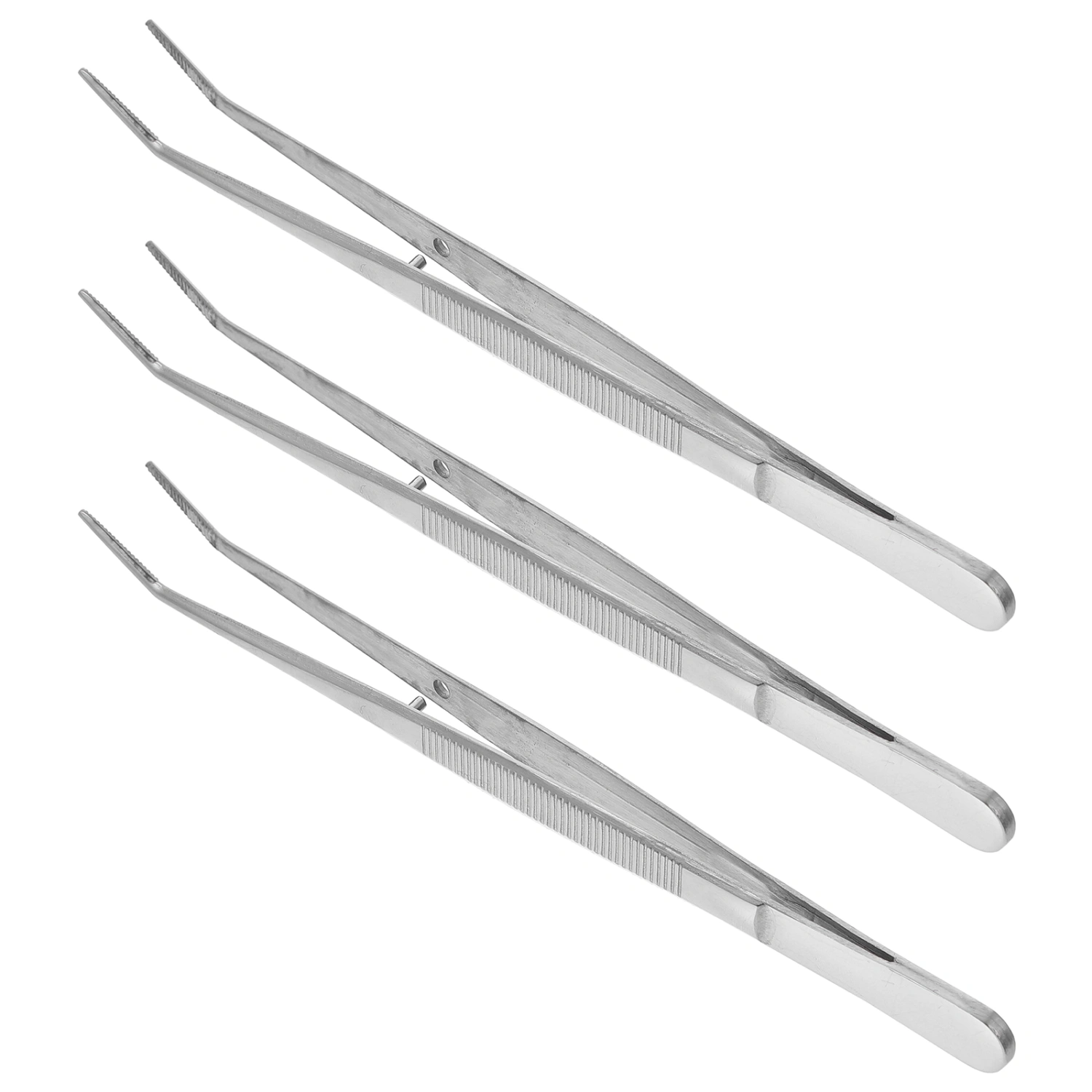 3pcs Dental Tweezers Oral Care Tweezers Elbow Tweezers Dental Hygiene Tools