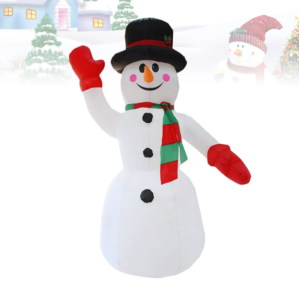 Inflatable Snowman Balloon Christmas Party Props for Courtyard Garden with US Plug