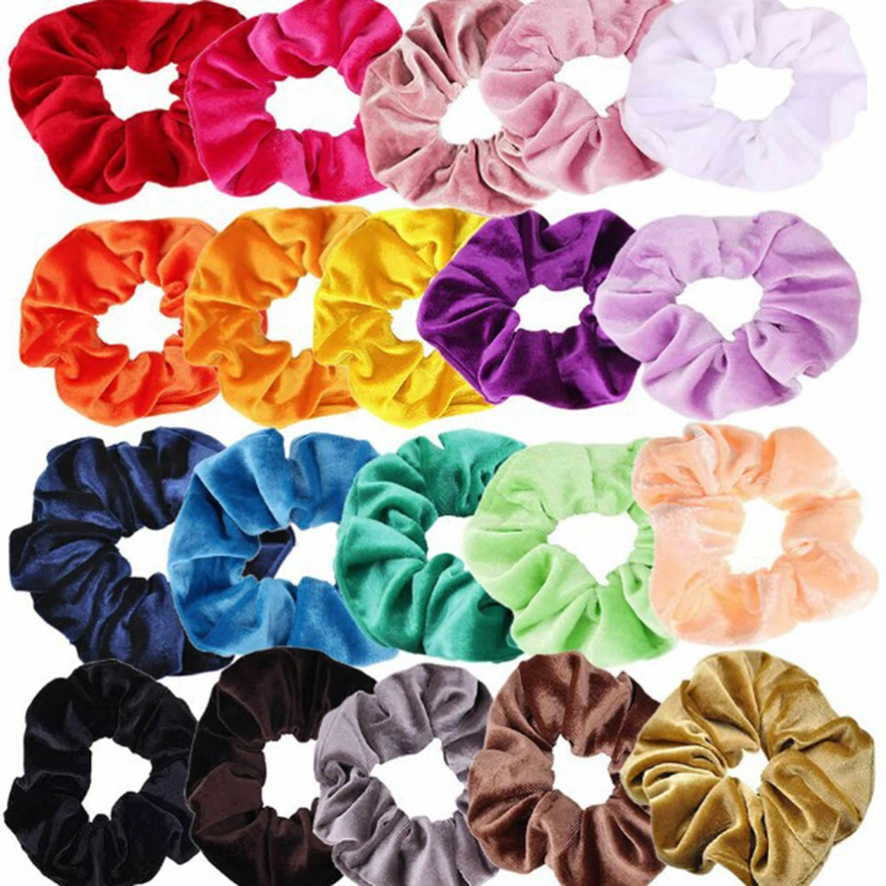 20pcs Elastic Hair Ties Stretch Ponytail Holders Hair Rope Hair Accessories for Women Girls