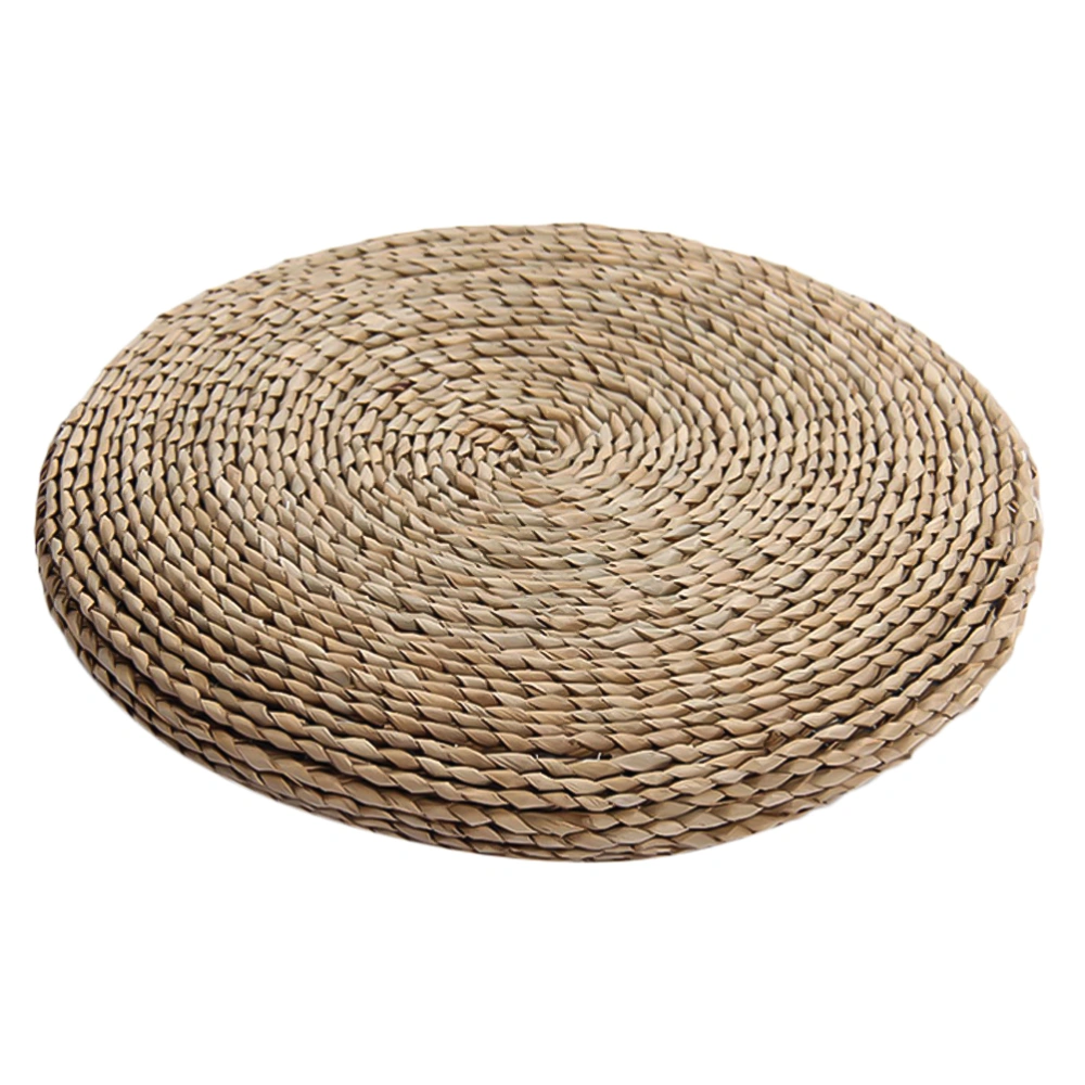 1PC 45x45cm Straw Braid Cushion Round Handmade Weaving Cushion Tatami Windowsill Cushion Yoga Meditating Mat