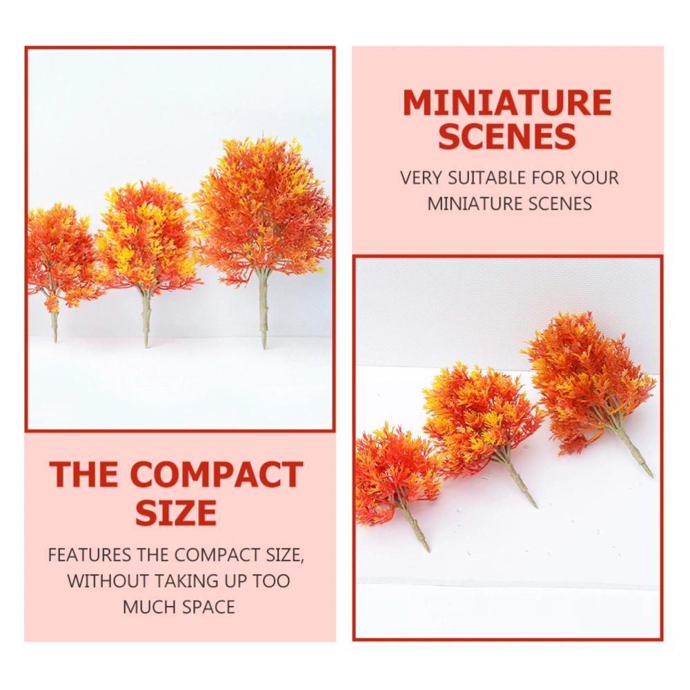 2 Pcs Creative Maple Tree Model Ornament Tree Model Micro Landscaping Decoration