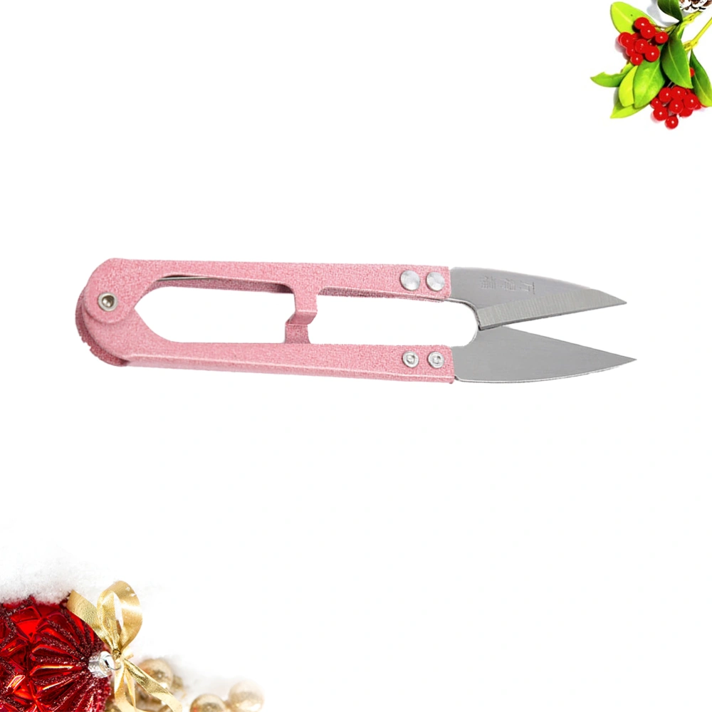 5PCS Mini Fabric Cutting Scissors Screen Window Cutter Bonsai Pruning Trimming Shears Clothing Tool for Sewing Gardening (Pink)