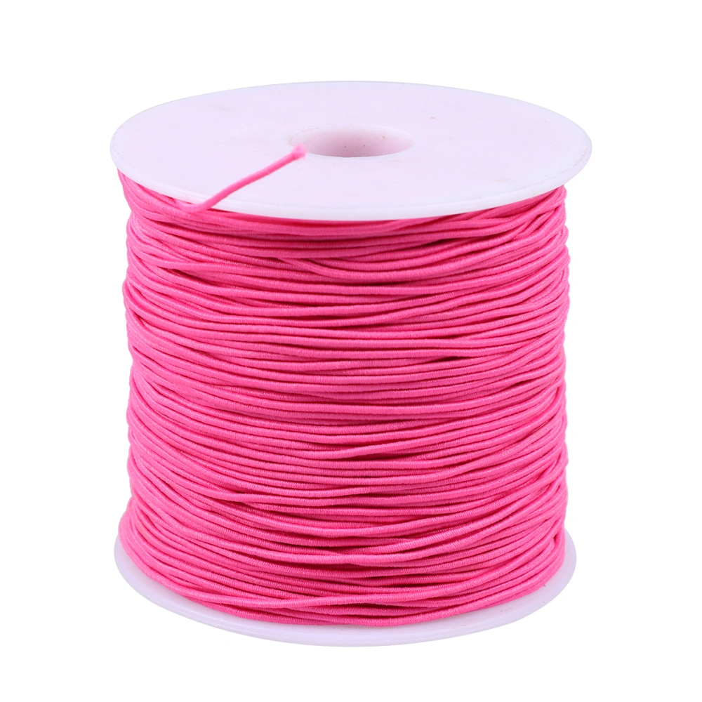 100M in 1 Roll Pink Elastic String DIY Jewelry Accessories Manmade Strands Wear-resistand Beads String for DIY Jewelry