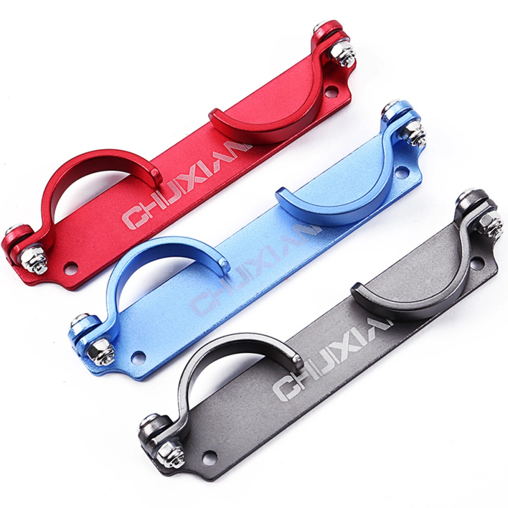 Portable Polished Aluminium Alloy Fishing Rod Bracket Smooth Stylish Sports Competition Fishing Holder Fishing Accessories (Red)