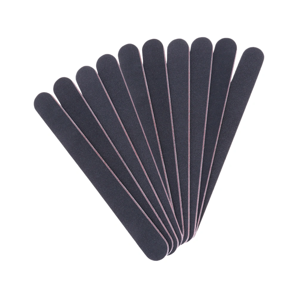 20Pcs Manicure Tool Double Sided Nail File Black Sand EVA Nail Buffers Nail Polishing Grinding Sand Bar Black