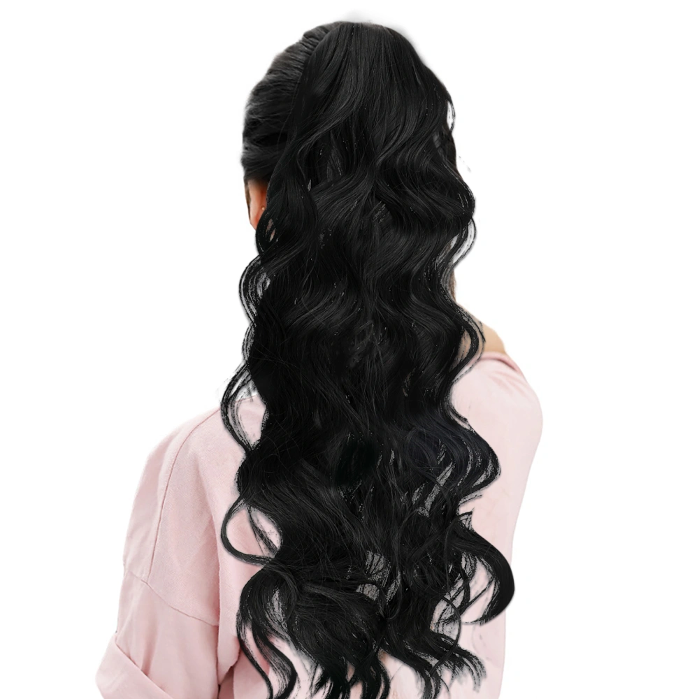 Hair Extension Long Wavy Hair Invisible Extension Headband Wire Hairpiece