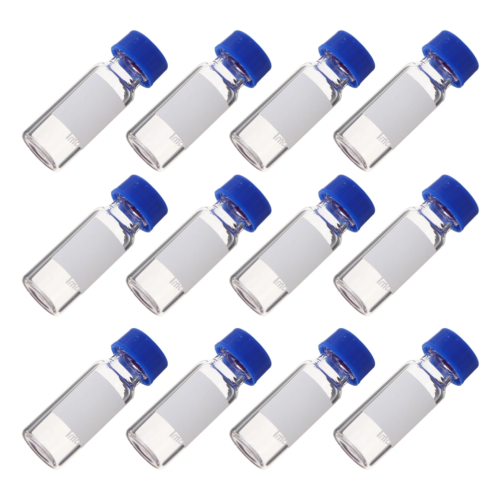 100pcs Useful Liquid Sampling Vials Sample Glass Bottles Screw-top Bottles