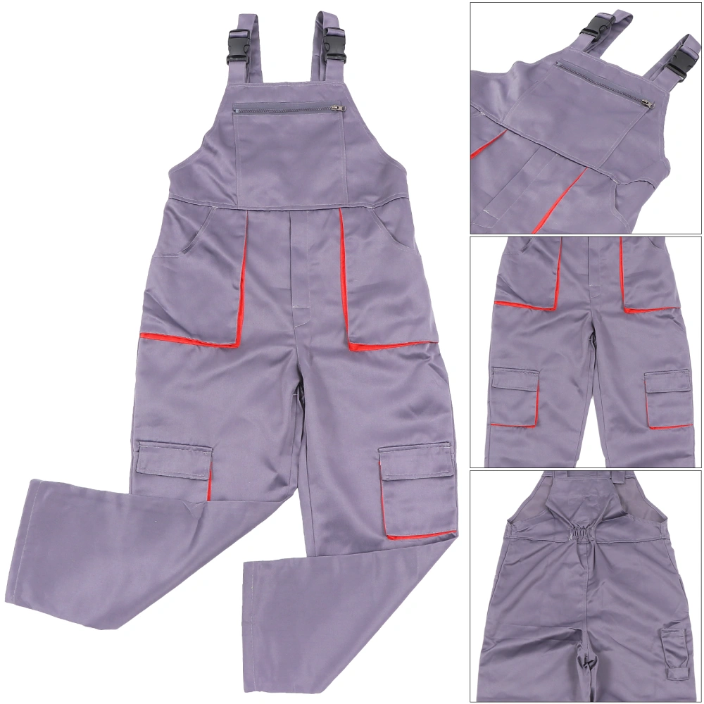 1pc Casual Overalls Multi-pocket Overalls Suspender Trousers (Assorted Color)