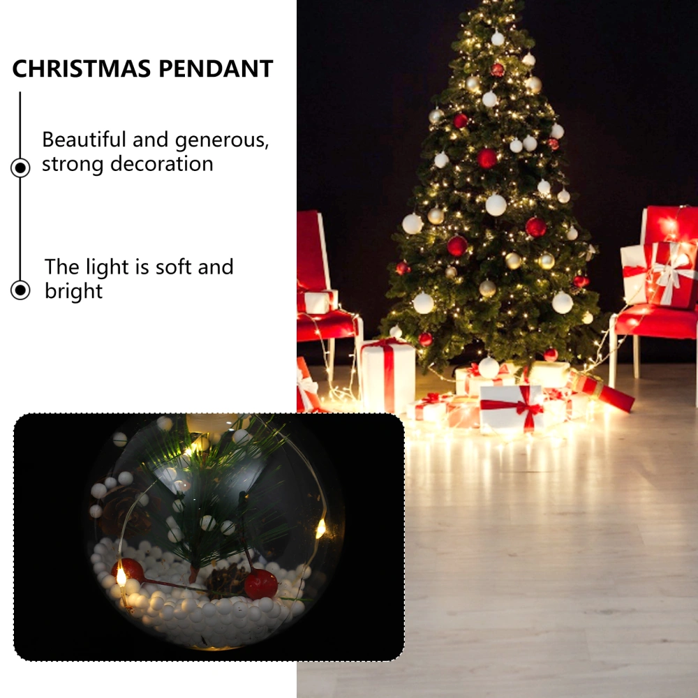 2pcs Christmas Tree Luminous Pendants Christmas Pendants Tree Hanging Decors