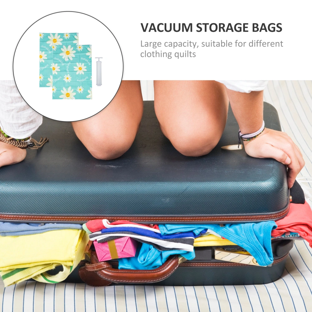 1 Set of Vacuum Compressed Bags Quilt Storage Foldable Bags Vacuum Packing Bags