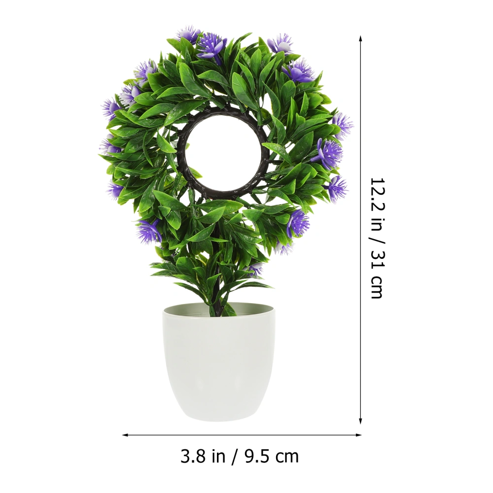 Artificial Bonsai Flower Decor Fake Flower Plant Potted Artificial House Plant