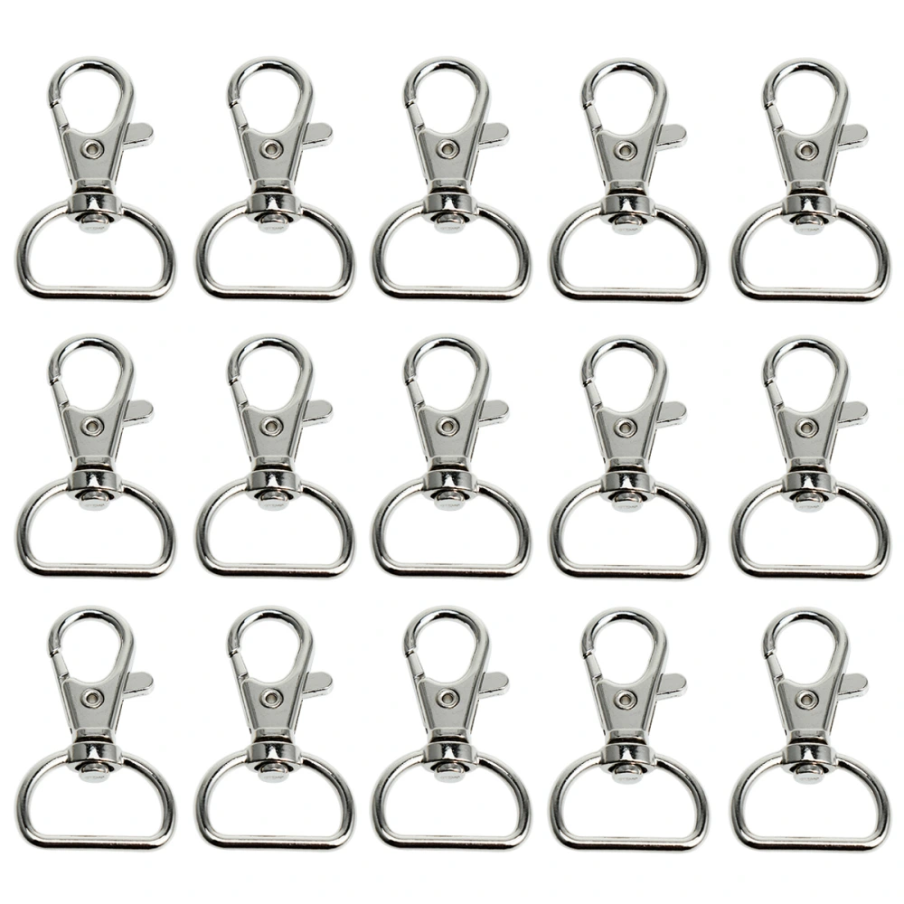 30pcs 360 Degrees Swivel Trigger Snap Hooks for Home (Silver)