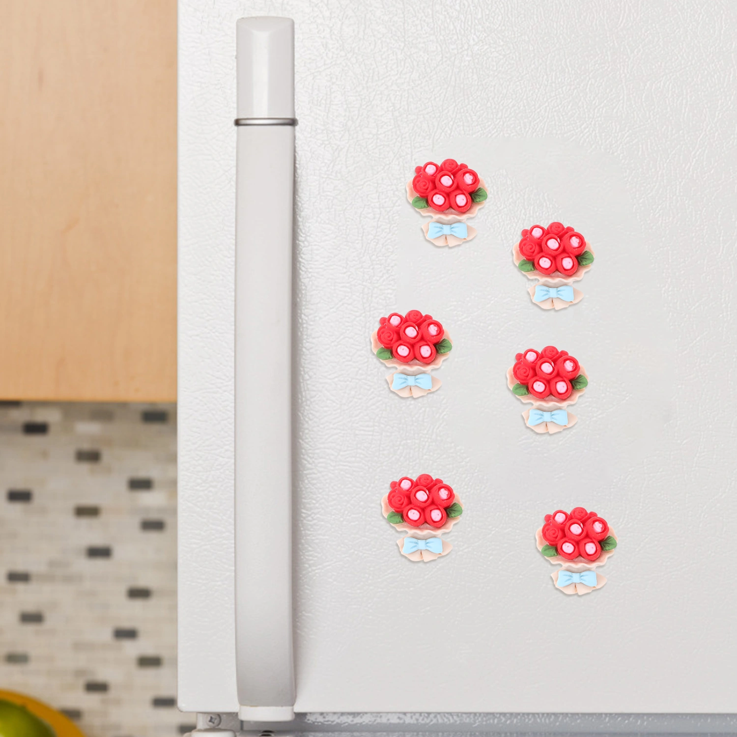 10pcs Resin Mini Flower Bouquet Charms Phone Case Charms Crafting Charms for DIY Craft Making
