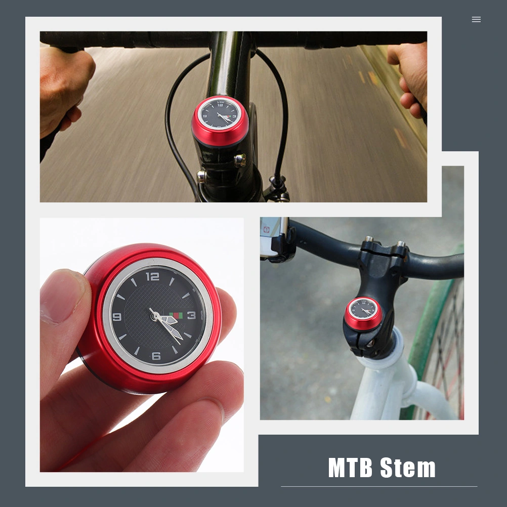 MTB Bike Headset Watch Bike Stem Watch Cycling Head Clock Bike Headset Cover Clock