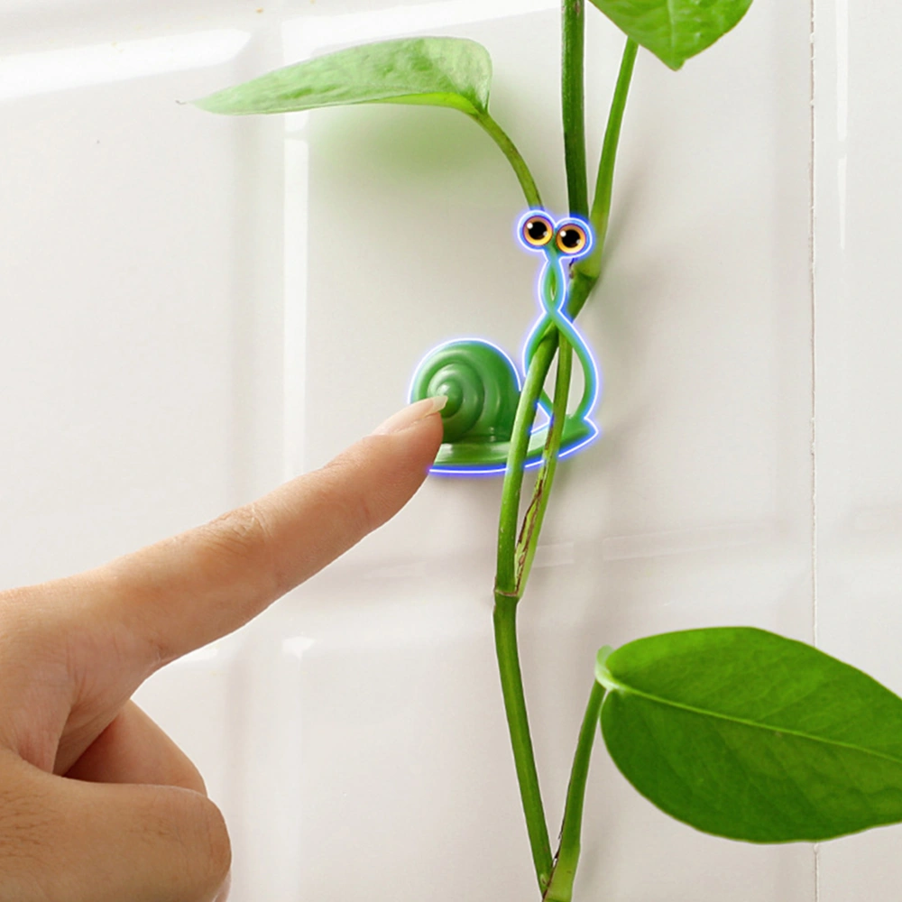 20Pcs Snail Shaped Plant Climbing Wall Fixture Clips Wall Vines Fixture Hooks