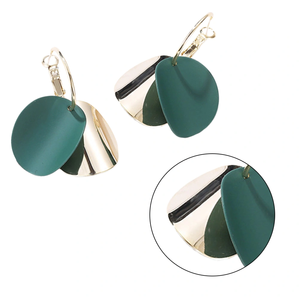 1 Pair of Fashion Earrings All-Match Ear Drop Women Ear Dangle Girls Dangler Ear Jewelry Ear Decoration Green