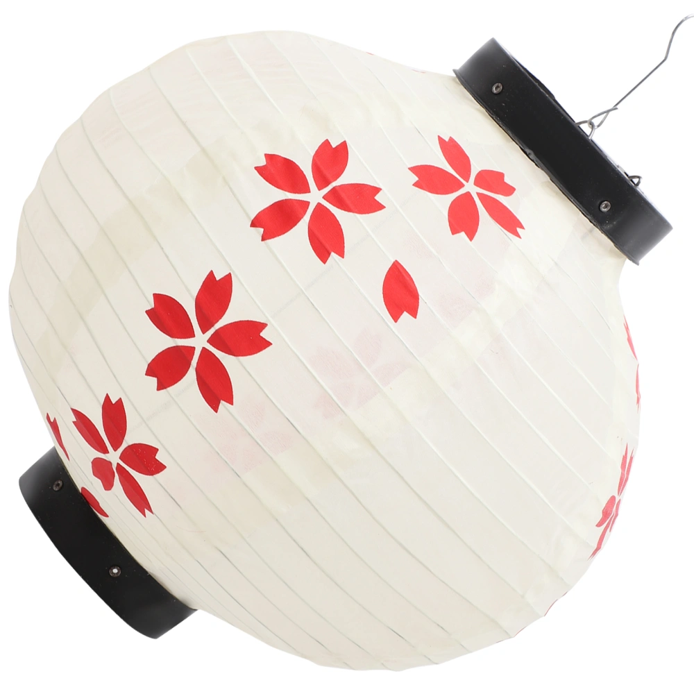 Japanese Lantern Cherry Blossoms Restaurant Hanging Fabric Lantern Ornament