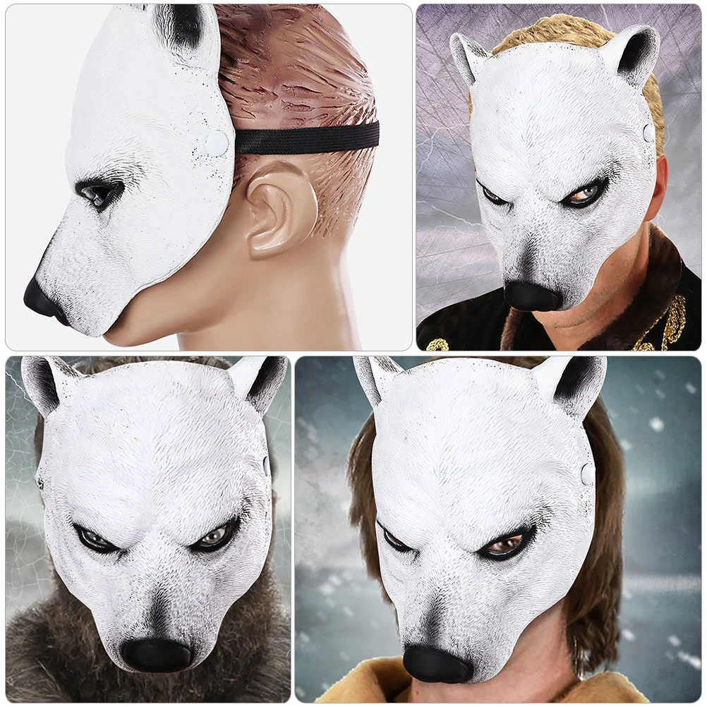 Costume Party Prop Animal PU Mask Exquisite Masquerade Prop Animal Mask