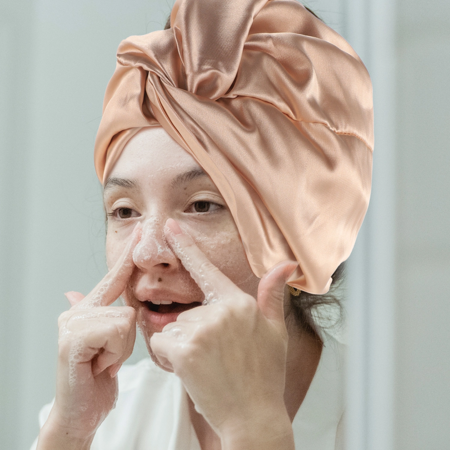 Sleeping Bonnet Imitated Sleeping Bonnet Double-layers Nightcap Chemical Therap Hat