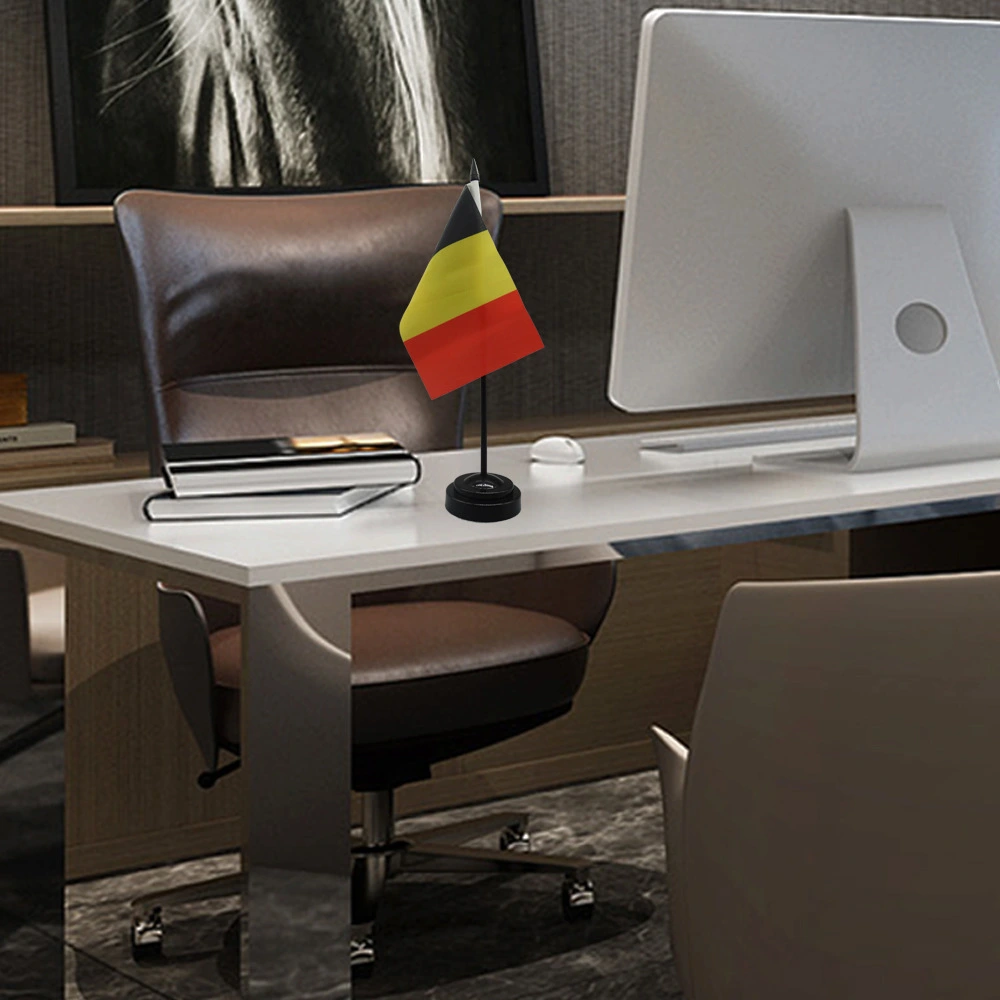 Belgium Office Table Flag Plastic Desktop Small Flag