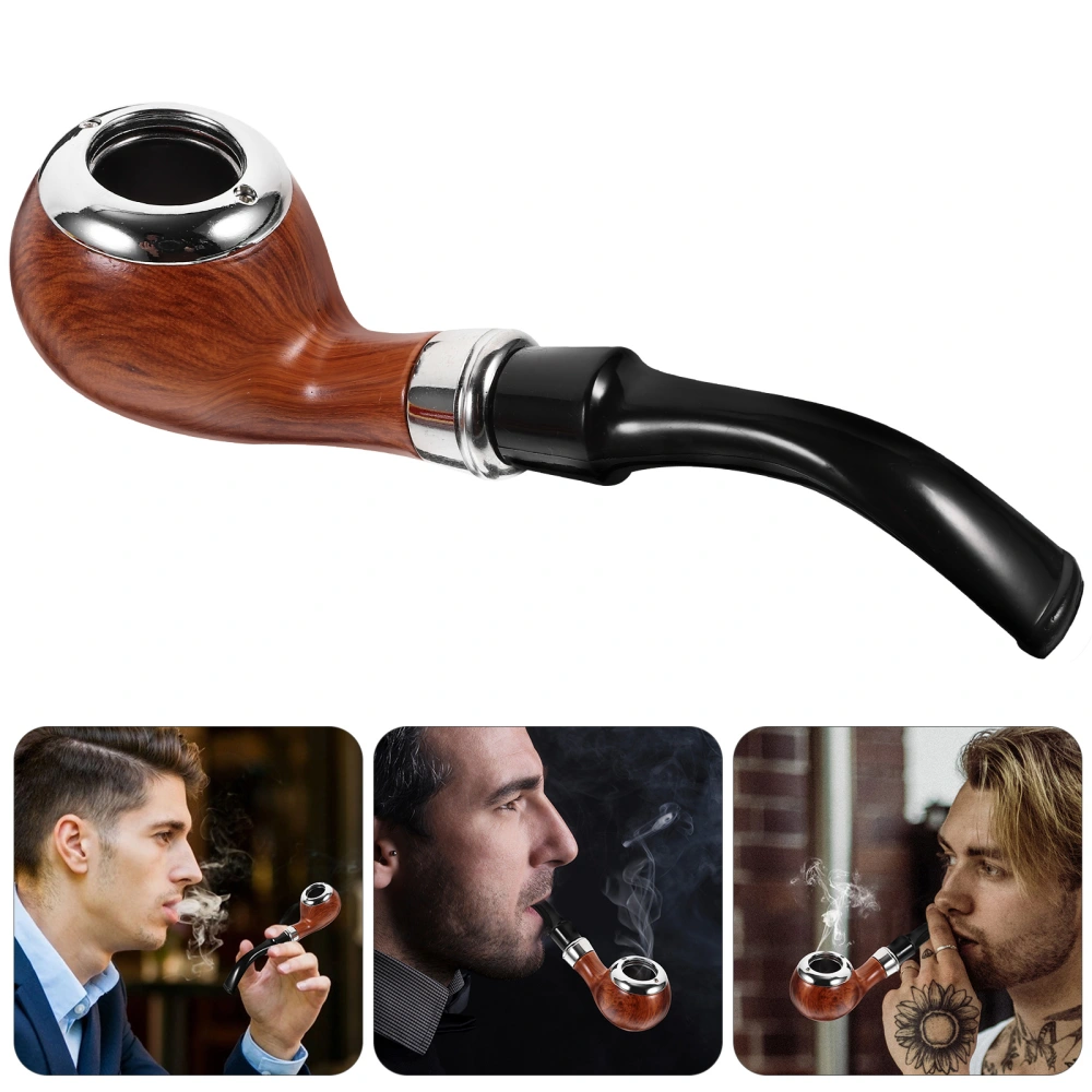 Creative Resin Smoking Pipe Adorable Tobacco Pipes Portable Durable Smoking Pipe Gift For Men (Coffee)