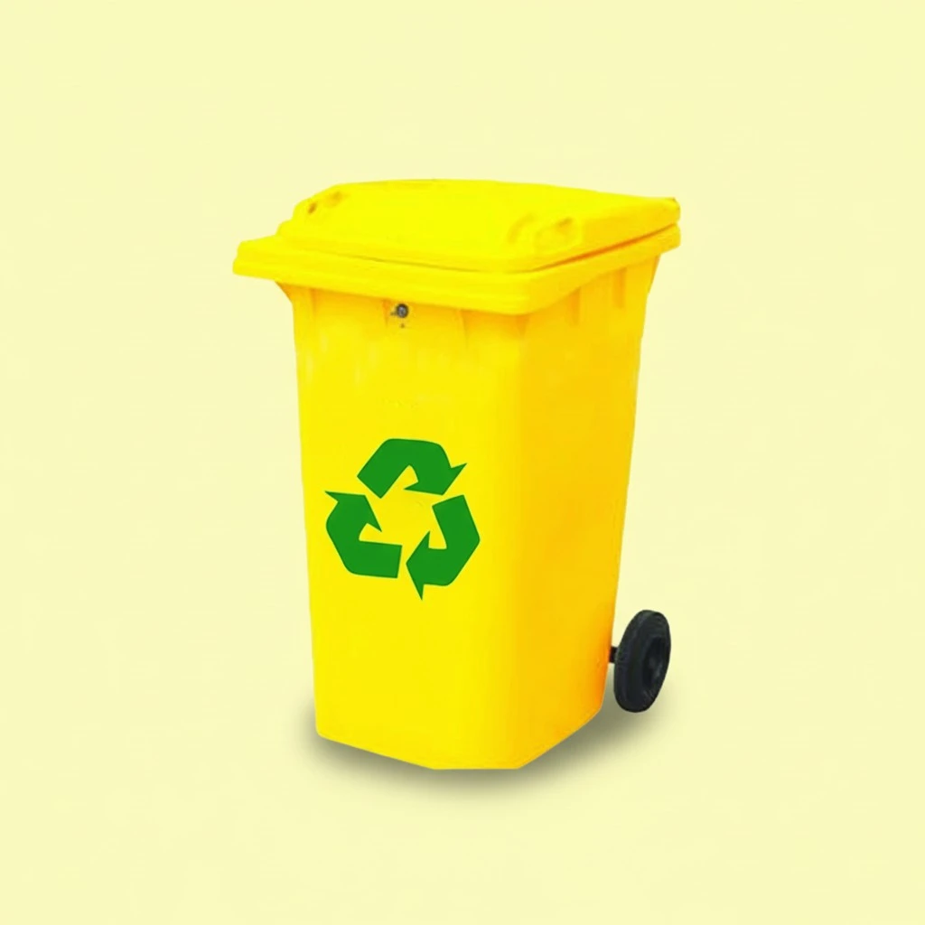 4 Pcs Recycle Stickers Trash Bin Labels Premium Self-Adhesive Recyclable Sign Sticker for Home Kitchen & Office (Green)