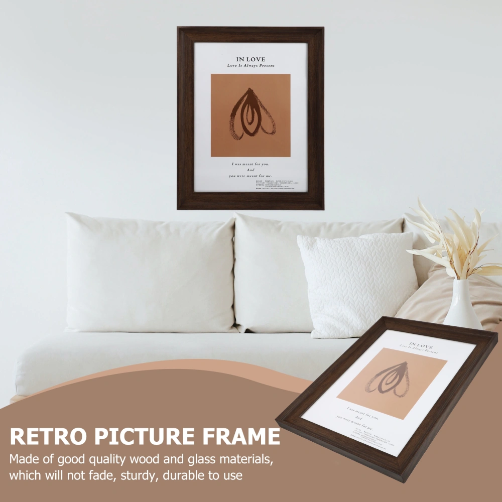 1 Pc Retro Picture Frame Photo Frame Simple Photo Frame Picture Frame Decoration