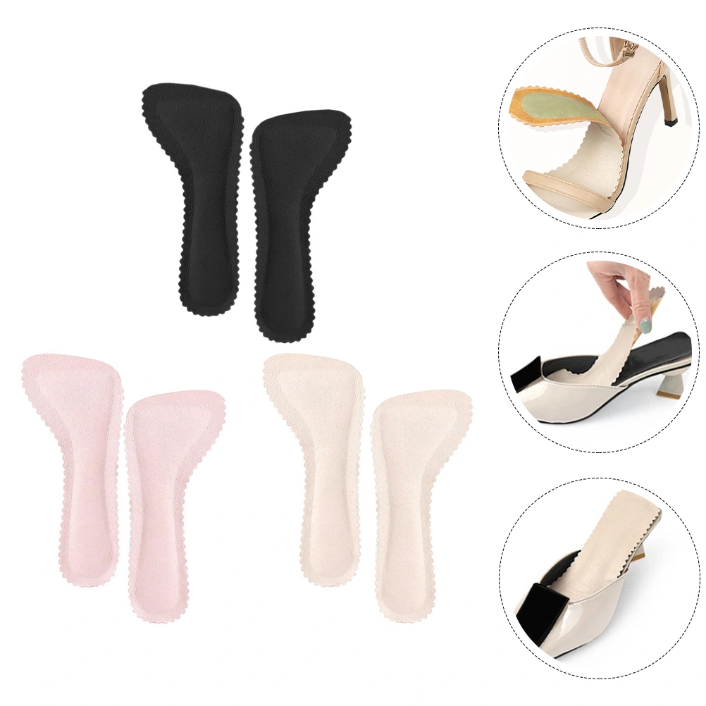 3 Pairs Woman Shoes Protective Insoles High Heel Insoles Adhesive Shoe Insoles