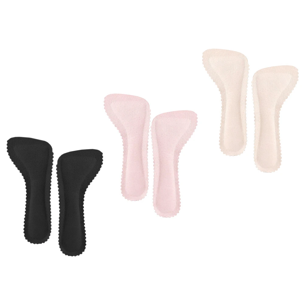 3 Pairs Woman Shoes Protective Insoles High Heel Insoles Adhesive Shoe Insoles