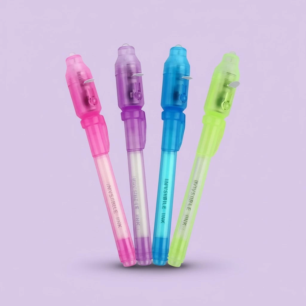 20pcs/Pack UV Invisible Ink Pen Light Pen Big Light Pen Pen (7 Color Mixed)