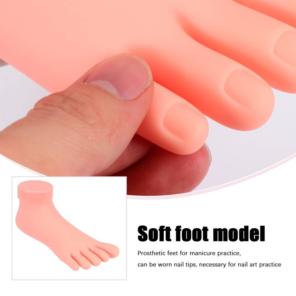 1 Pc Nail Art Practice Right Foot Model Practical Manicure Training Model Practice Tool for Lady Girl