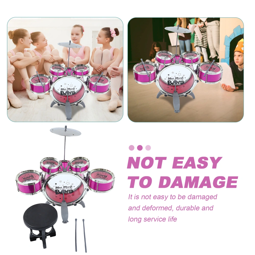 1 Set Kids Jazz Drum Kit Toy Simulation Drum Set Plaything Children Drum Set Toy