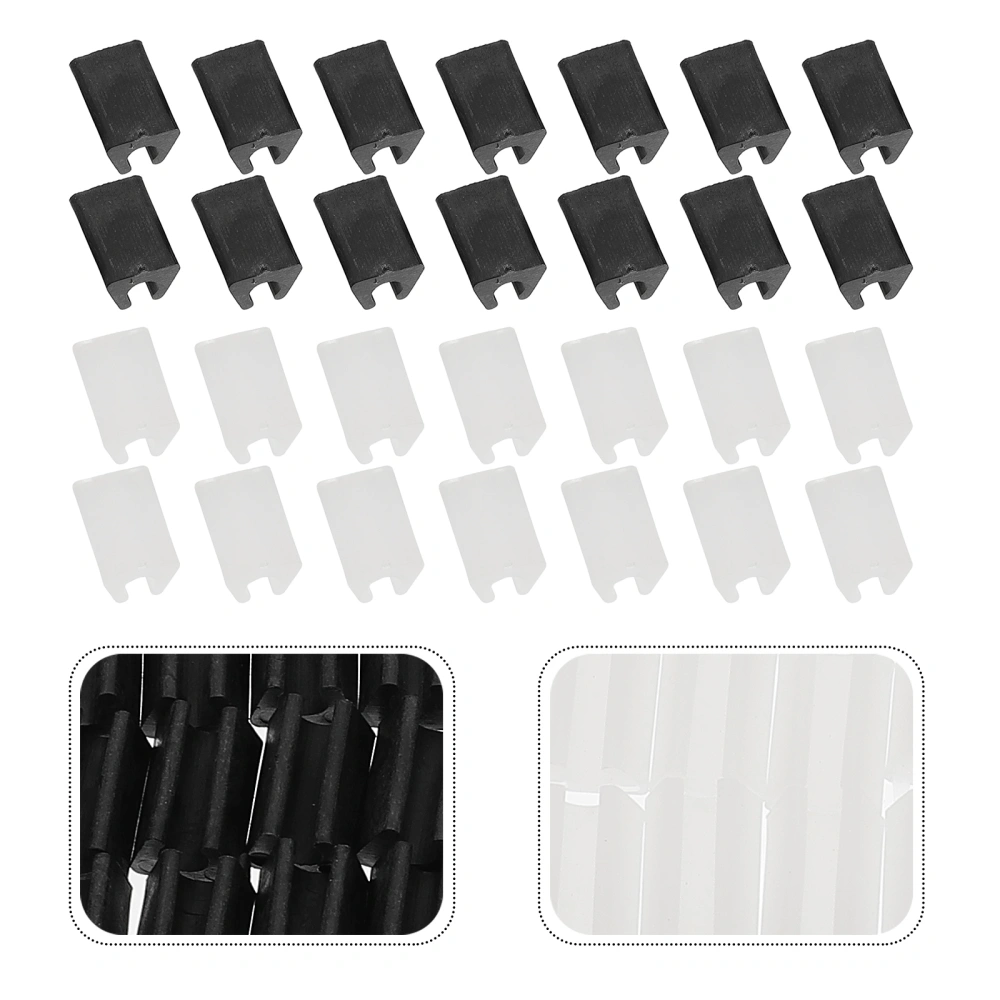 40Pcs  Plastic U-Shape Chair Feet Mat Chair Feet Caps Non-skid Feet Protectors