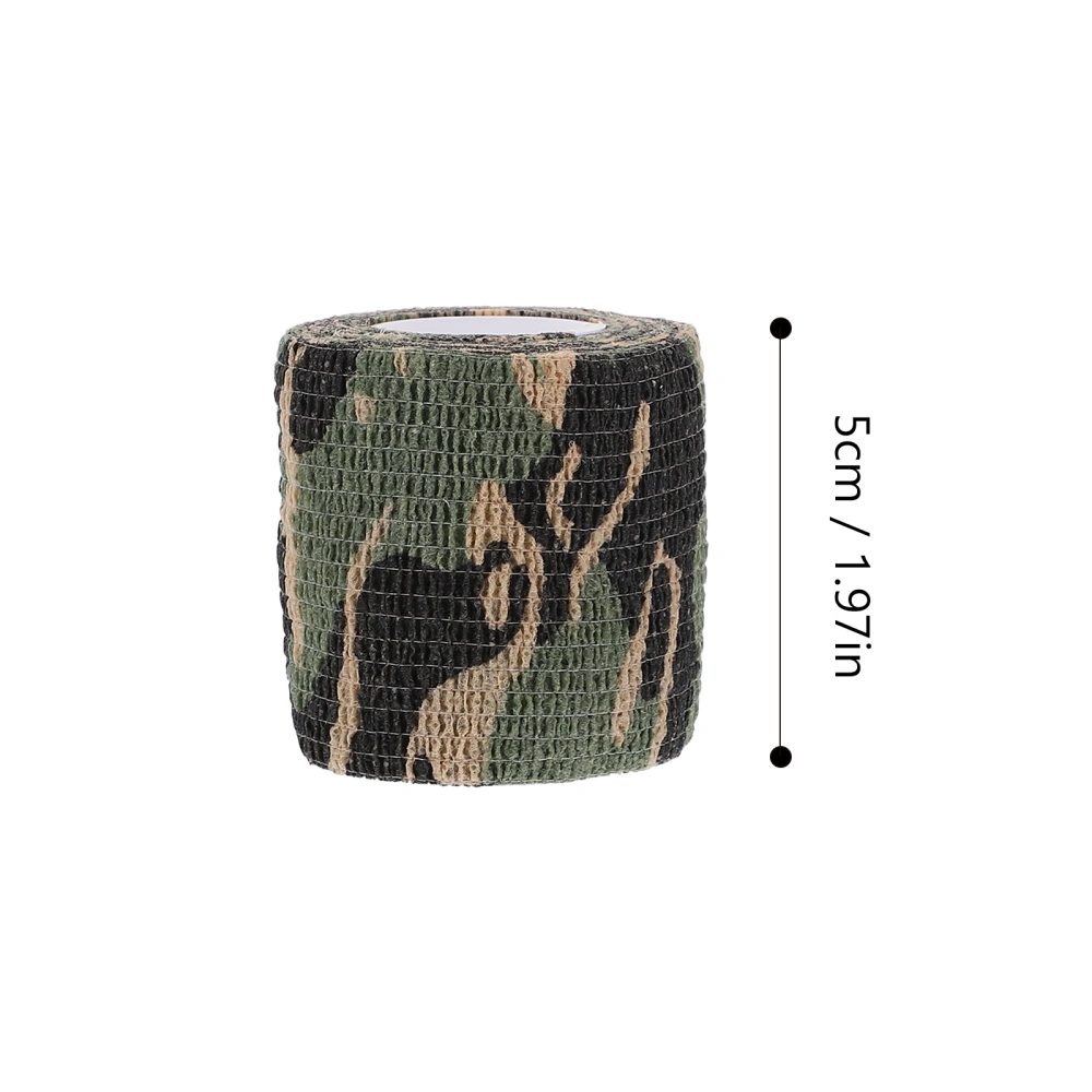 4 Rolls Outdoor Camouflage Tape Non-woven Fabric Bandages Self Adhesive Wrap