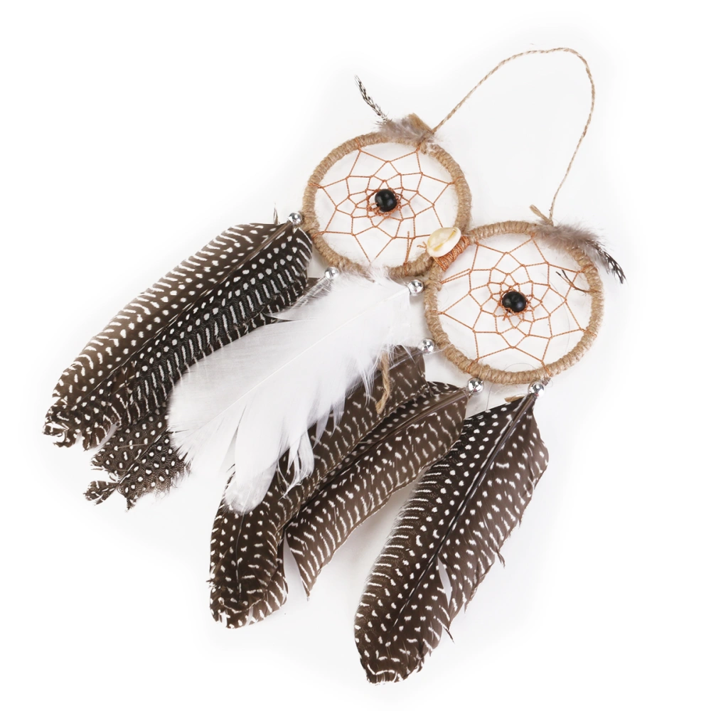 Fancy Wall Hanging or Car Hanging Dream Catcher with Owl  Decoration