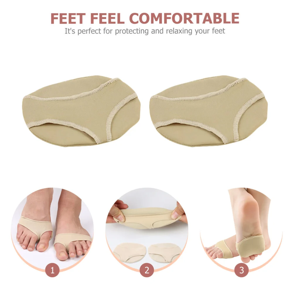 2Pcs High Heel Shoes Forefoot Cushions Half-size Foot Pads Non-slip Foot Pads