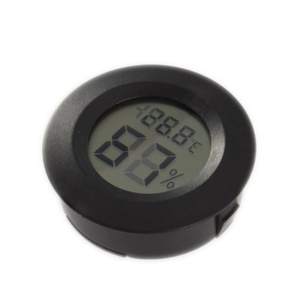 Mini Digital LCD Indoor Temperature Humidity Meter Thermometer Hygrometer (Black)