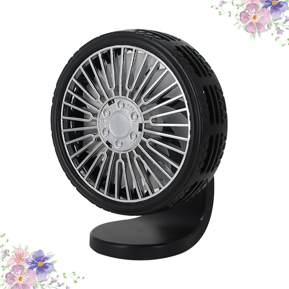 Aromatherapy Car Fan multifunctional Simple Small Durable Vehicle Fan for Outdoor (Black Desktop Pattern)