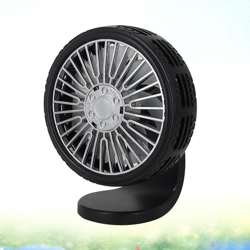 Aromatherapy Car Fan multifunctional Simple Small Durable Vehicle Fan for Outdoor (Black Desktop Pattern)