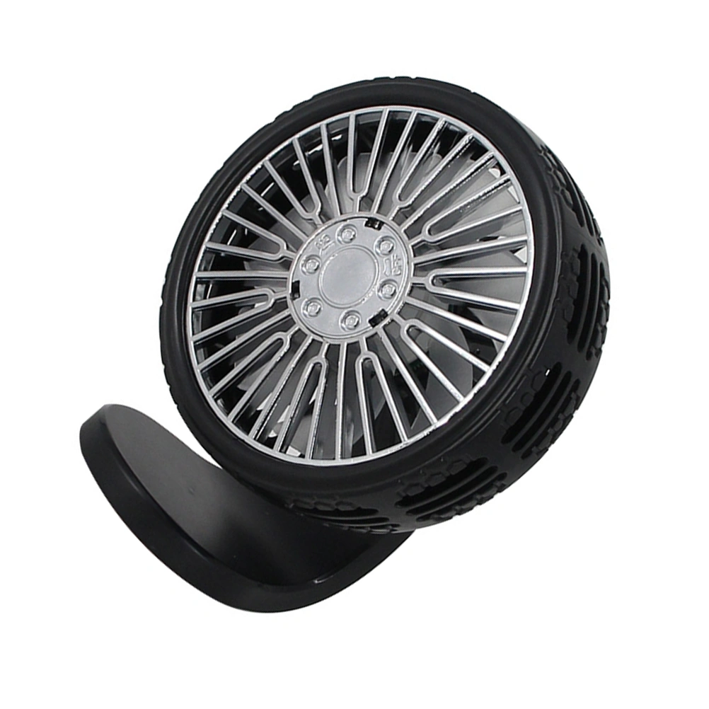 Aromatherapy Car Fan multifunctional Simple Small Durable Vehicle Fan for Outdoor (Black Desktop Pattern)