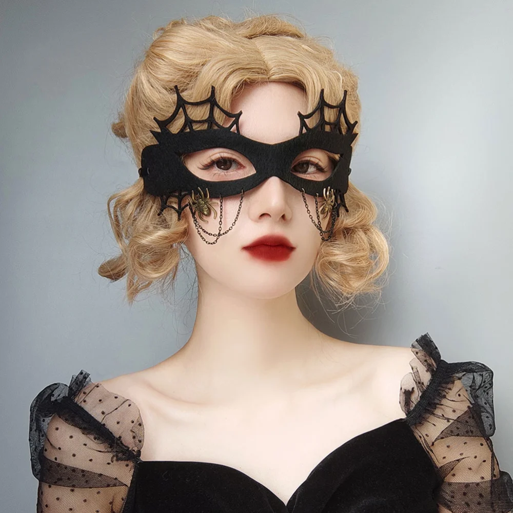 Delicate Felt Elegant Design Mask Festival Party Cosplay Masquerade Spider Mask