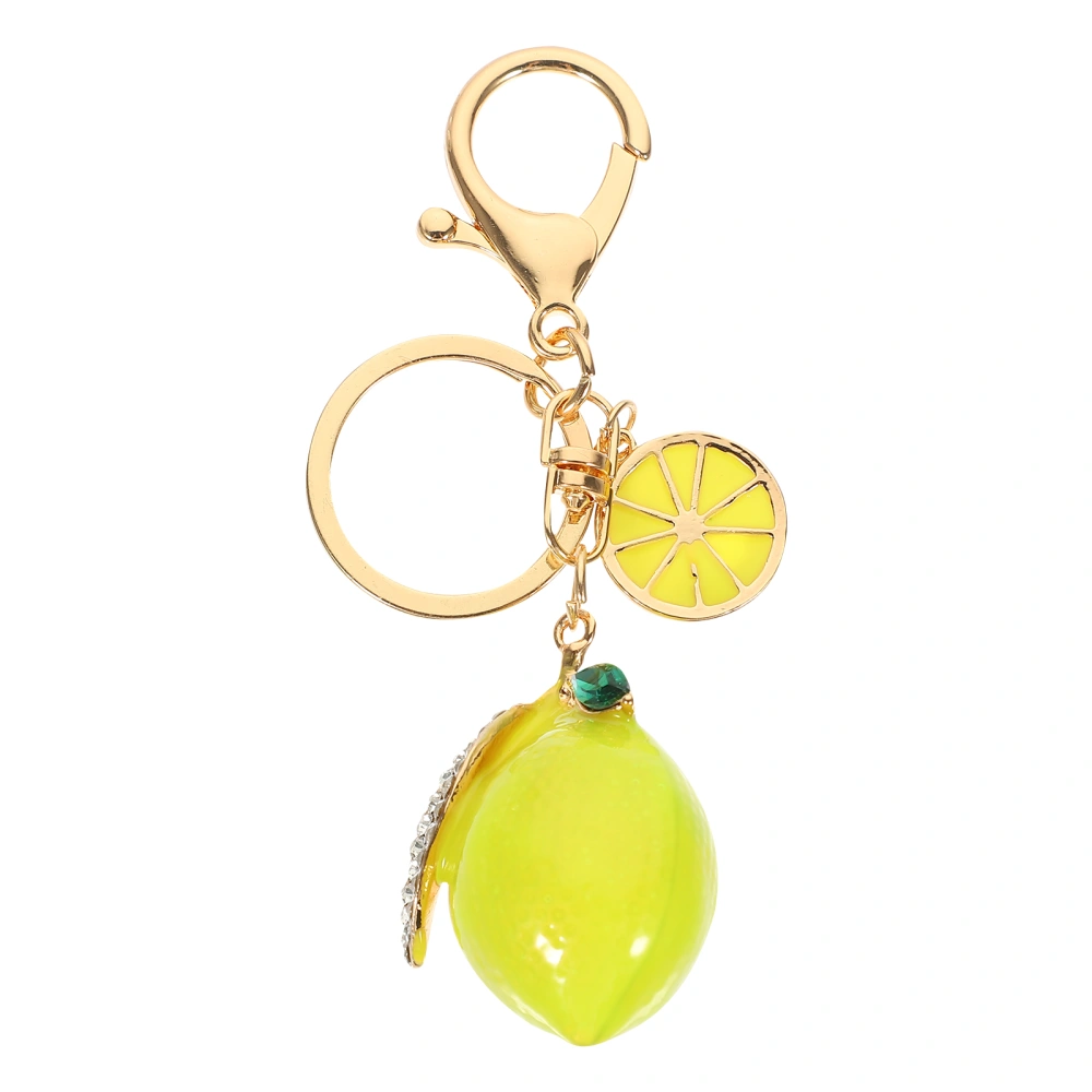 Alloy Keychain Car Key Pendant Fruit-shaped Keychain Backpack Bag Pendant