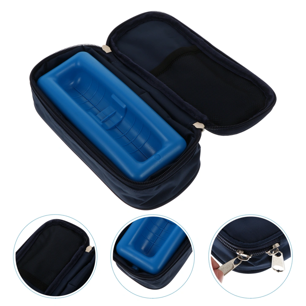 1pc Ice Box Portable Insulin Refrigerator Box Insulin Cooler Insulin Case (Blue)