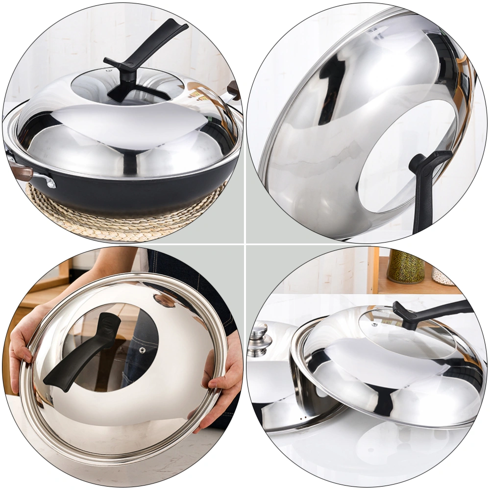 1Pc Creative Pot Cover Visible Anti-overflow Pot Cover Kitchen Accessory