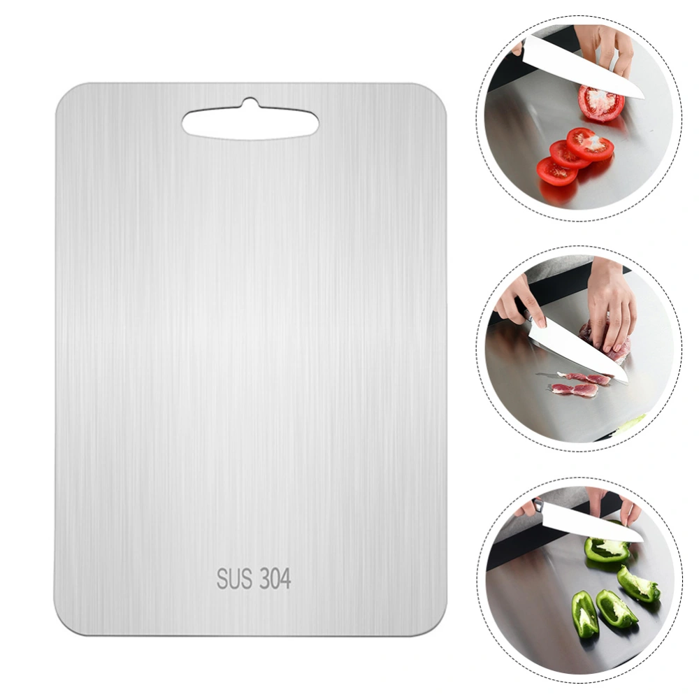 1Pc Stainless Steel Double-side Chopping Board Practical Dough Kneading Pad