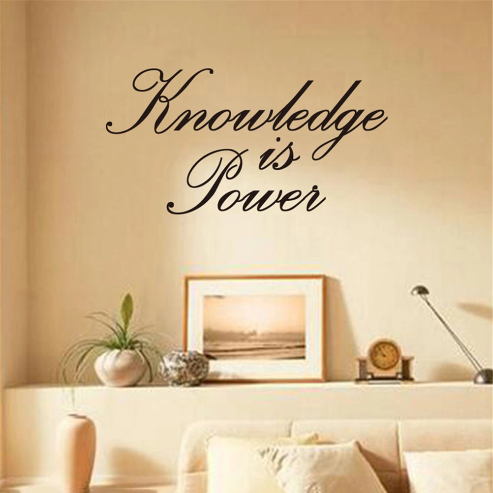 Knowledge Is Power Vinyl Wall Decals Quotes Sayings Words Art Decor Lettering Vinyl Wall Art Inspirational Uplifting Decals