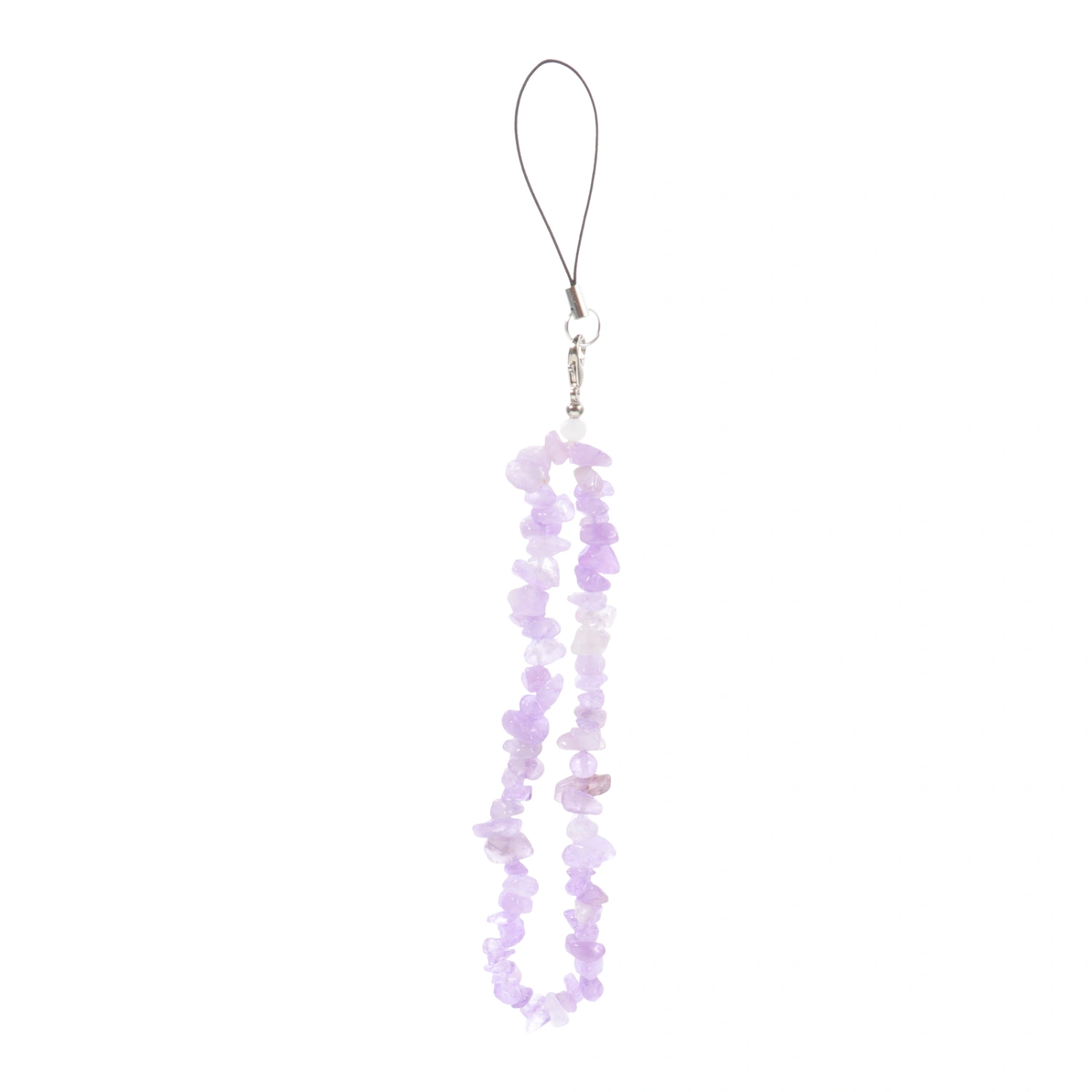 Crystal Beaded Mobile Phone Charm Anti-lost Wrist Phone Strap Beaded Phone Chain