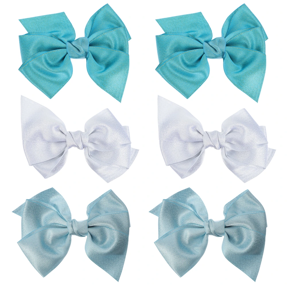 6pcs Bowknot Clip Sweet Bowknot Hairpins Lovely Girl Hair Bow Clip Hair Decor