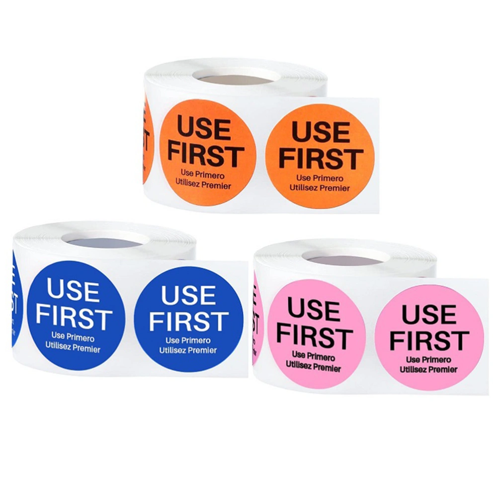 3 rolls of "USE First" Stickers Restaurant Food Service Label Kitchen Labels